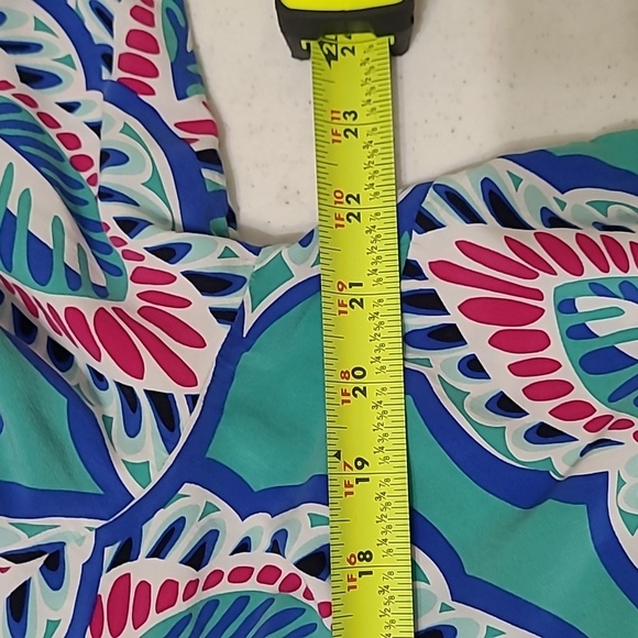 Crown & Ivy Colorful 3/4 Sleeve Paisley Print V-neck Blouse Size 1X - Picture 5 of 6